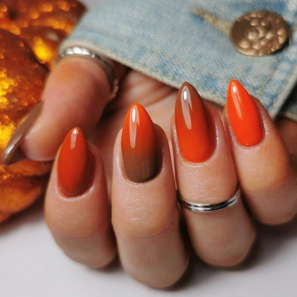 Autumn-Fall-Nail-Ombre-Orange