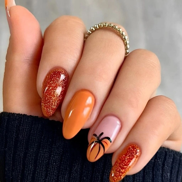 Autumn-Fall-Nail-Pumpkin-Spice