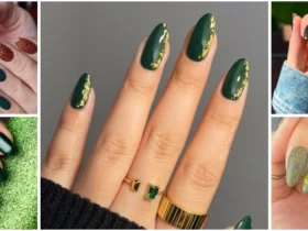 Autumn-green-fall-nails-designs