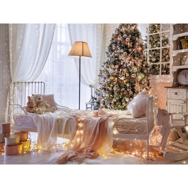 Christmas-decorations-Living-room-Sparkling-Fairy-Lights