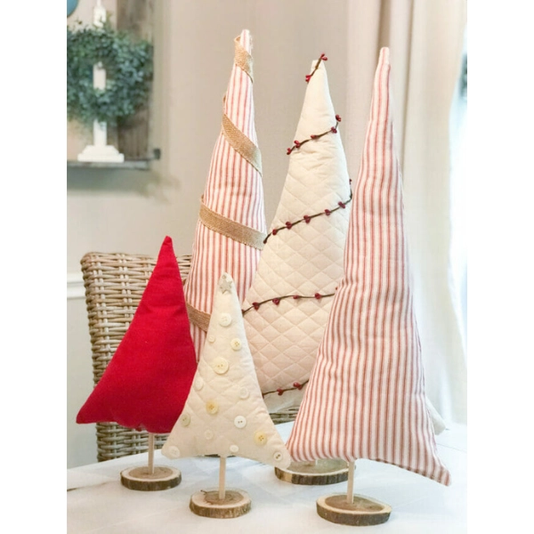 DIY-Christmas-Decor-Fabric-Christmas-Trees