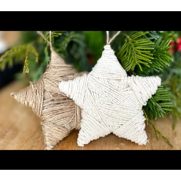 DIY-Christmas-Decor-Twine-Star-Ornaments