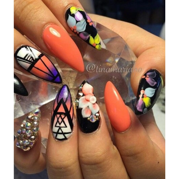 Dope-Nail-Swag-Style-Floral-Patterns