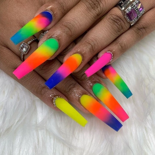 Dope-Nail-Swag-Style-Rainbow-Nails