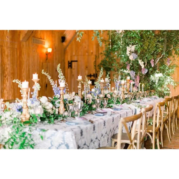 Fairy-Forest-Wedding-Ceremony-Decor-Fern-Arrangements