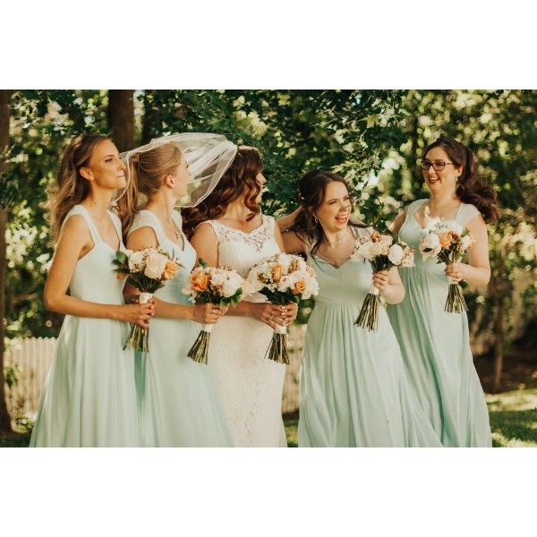 Fairy-Wedding-Dress-in-Green-Natural-Color-Palette