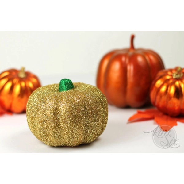 Fall-Decor-Dollar-Tree-Glittery-Pumpkins