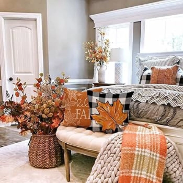 Fall-Decor-Ideas-for-Home-Plaid-Pillows