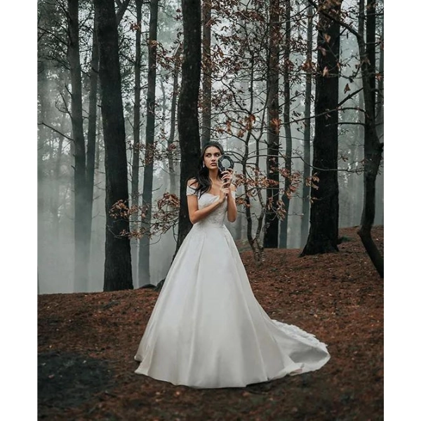 Forest-Fairy-Wedding-Dresses-Princess-Cut