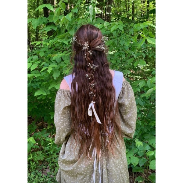 Forest-Fairy-Wedding-Hair-Fishtail-Braid