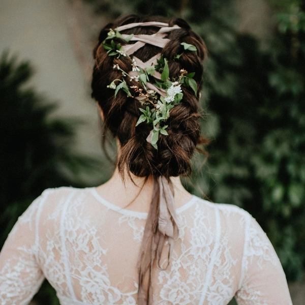 Forest-Fairy-Wedding-Hair-Ribbon-Weave