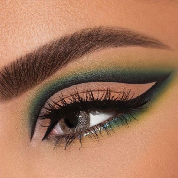 Forest-Fairy-Wedding-Makeup-Soft-Green-Eyeshadow