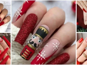 Long-Square-Christmas-Nails