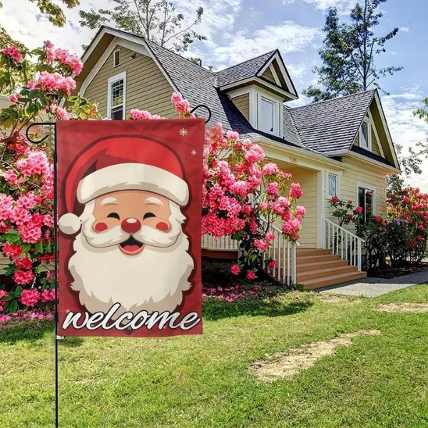 Outdoor-yard-Christmas-decor-Christmas-Flag