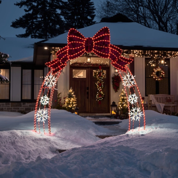 Outdoor-yard-Christmas-decor-Lighted-Arches