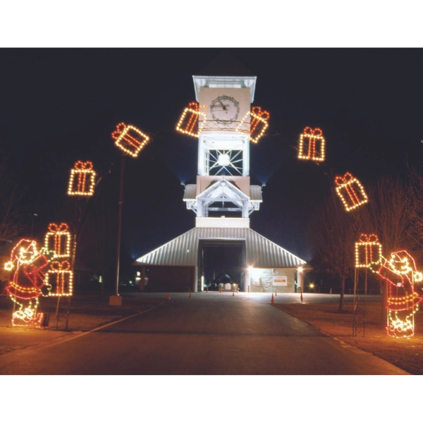 Outdoor-yard-Christmas-decor-Lighted-Garland-Arches