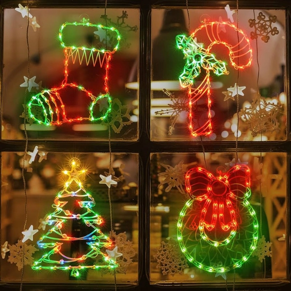 Outdoor-yard-Christmas-decor-Window-Silhouette-Lights