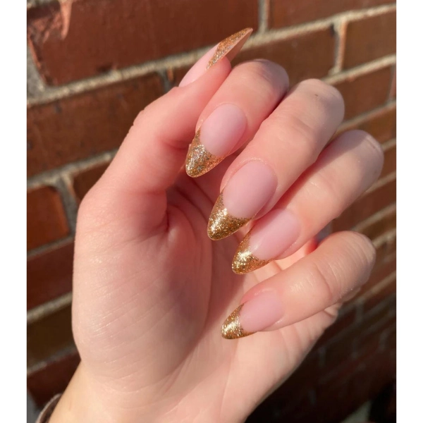 Pink-Nails-French-Tips-and-Gold