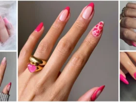 Pink-Nails-with-French-Tips