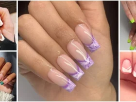 Short-Coffin-French-Tip-Nails