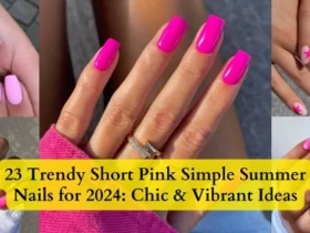 Short-Pink-Simple-Summer-Nails