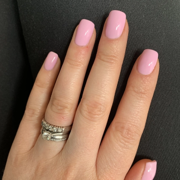 Short-Pink-Simple-Summer-Nails-Baby