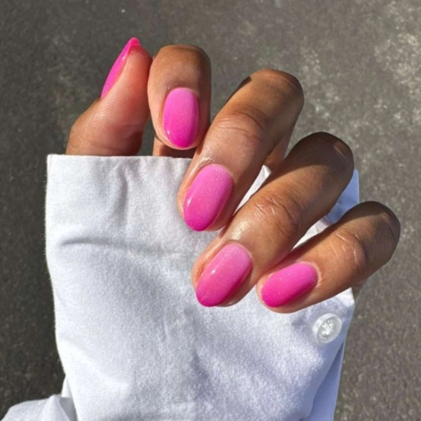 Short-Pink-Simple-Summer-Nails-Bubblegum