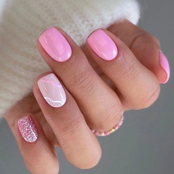 Short-Pink-Simple-Summer-Nails-Pastel