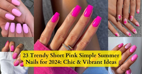 Short-Pink-Simple-Summer-Nails