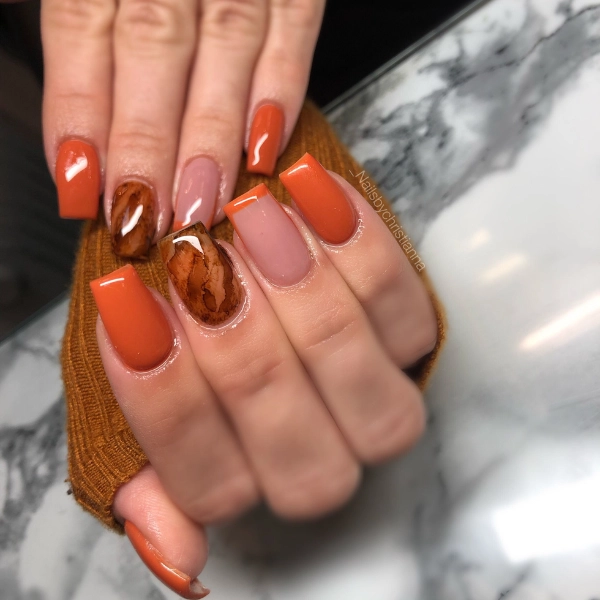 Short-Square-Fall-Nails-Burnt-Orange