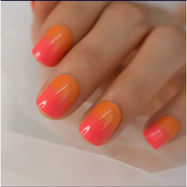 Short-Square-Fall-Nails-Sunset-Ombre