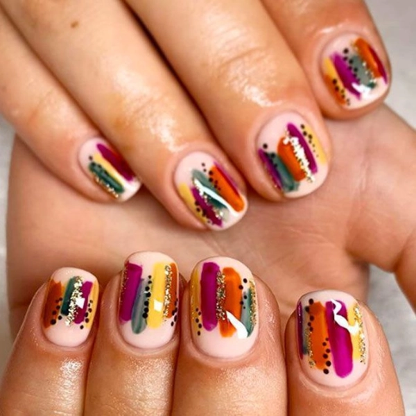 Short-autumn-fall-nails-Abstract-Art