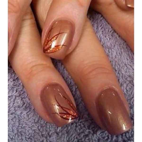 Short-autumn-fall-nails-Copper-Tones