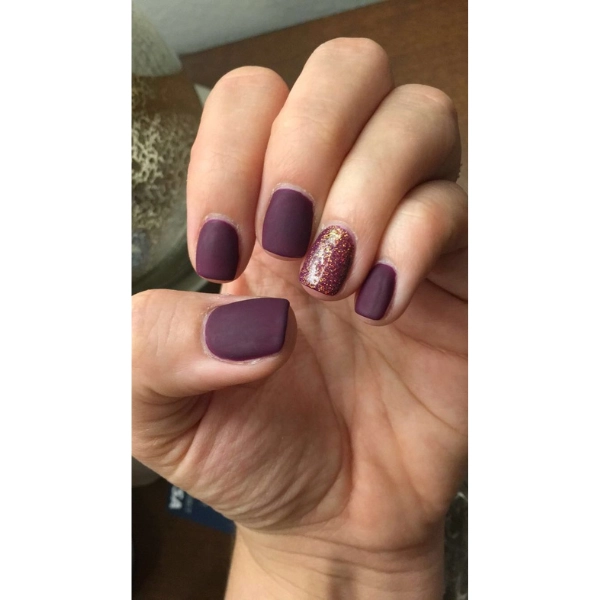 Short-autumn-fall-nails-Matte-Top-Coat