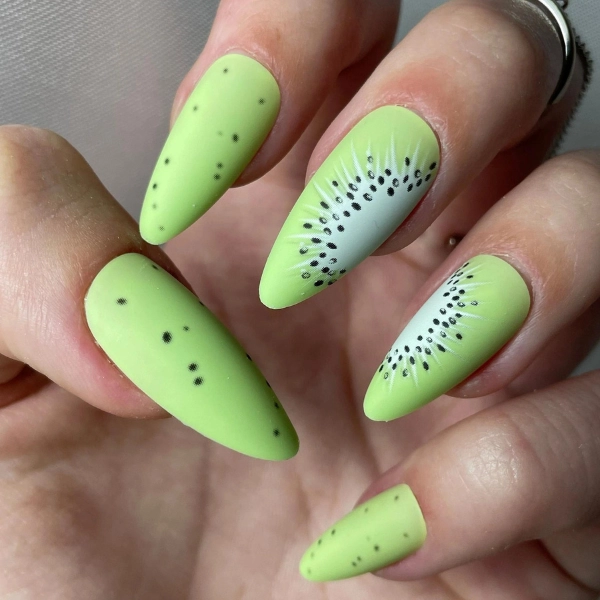 Simple-Summer-Green-Almond-Nails-Kiwi-Slice