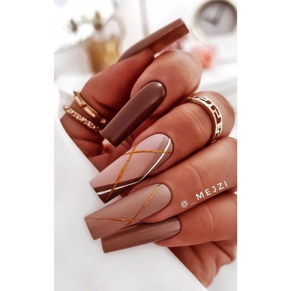 Stunning-Fall-Nail-Designs-Bronze-Beauty