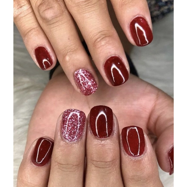 Stunning-Fall-Nail-Designs-Cranberry-Delight