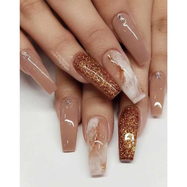 Stunning-Fall-Nail-Designs-Glitter-Glam