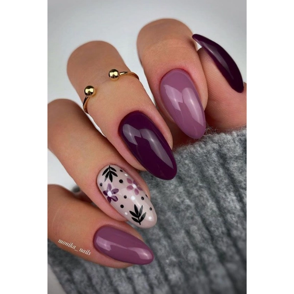 Stunning-Fall-Nail-Designs-Plum-Perfection