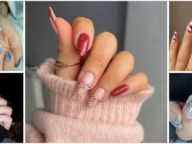 almond-christmas-nails