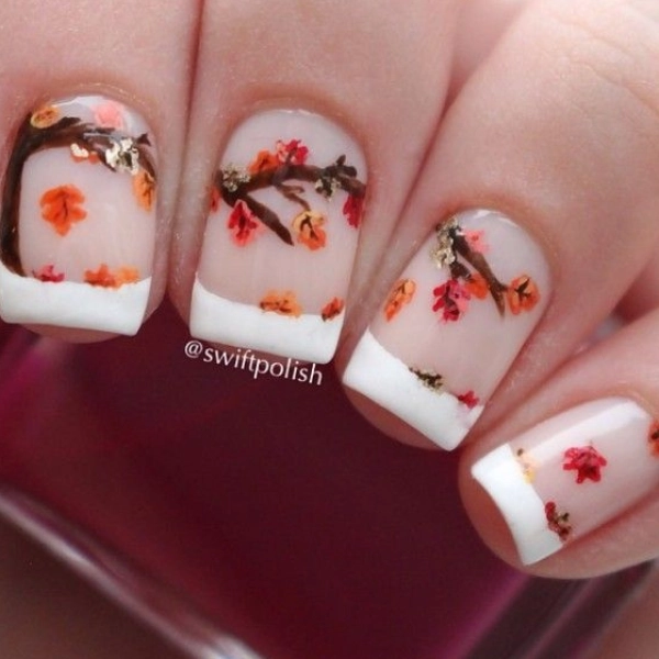 autumn-leaves-fall-nail-Autumn-French