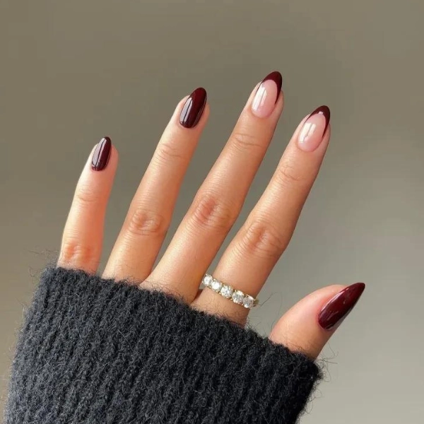 autumn-leaves-fall-nail-Cranberry-Tones