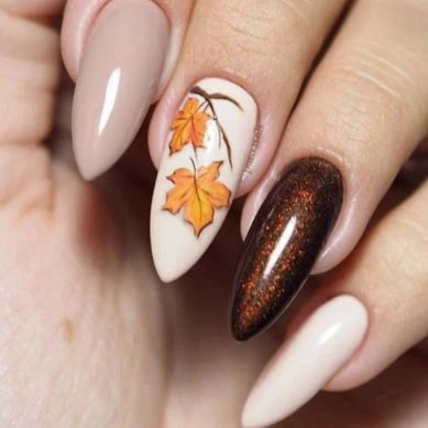 autumn-leaves-fall-nail-Elegant-Neutrals