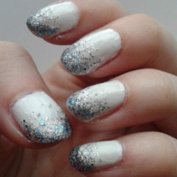 christmas-nails-Glitter-Gradient