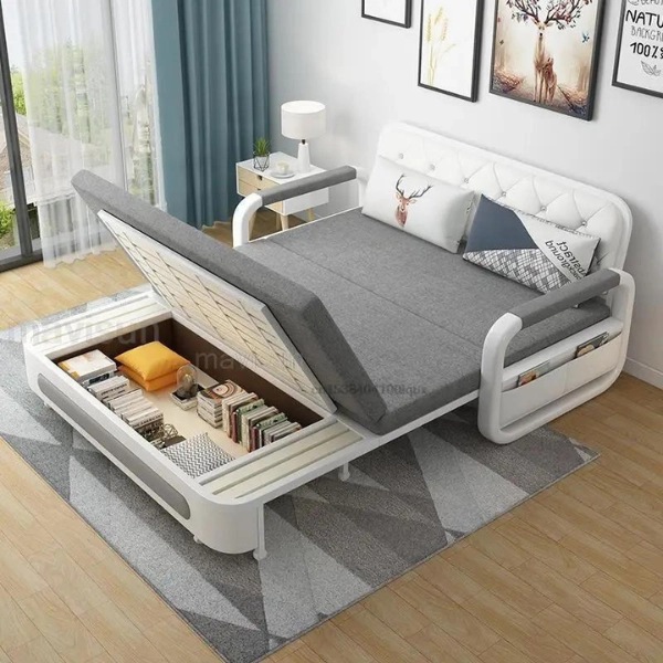 cozy-living-room-small-bedroom-Foldable-Furniture