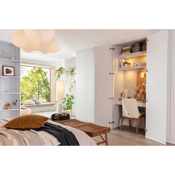 cozy-living-room-small-bedroom-Vertical-Storage