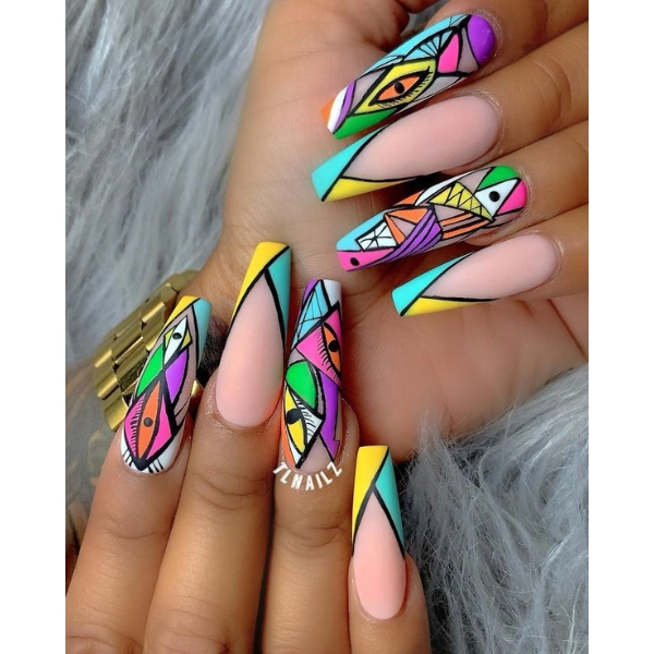 dope-nail-designs-Abstract-Art