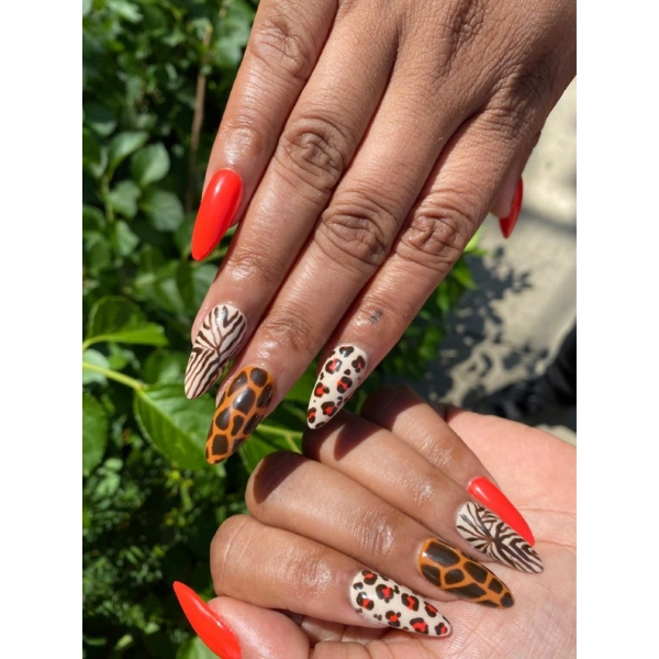 dope-nail-designs-Animal-Print