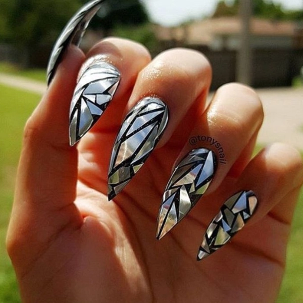 dope-nail-designs-Mosaic-Design