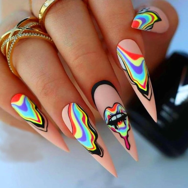 dope-nail-designs-Neon-Pop